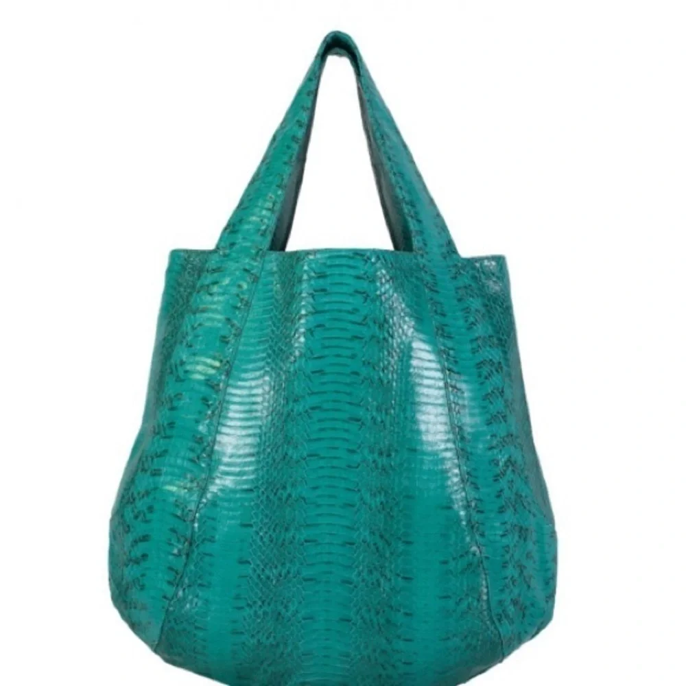 Beirn snakeskin tote just beautiful mint condition inside & out